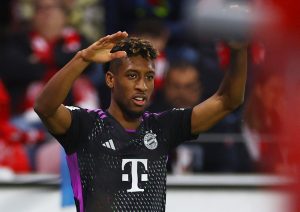 Kingsley Coman là người đã mở tỷ số trong trận Mainz đấu với Bayern ngày 21/10